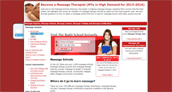 Desktop Screenshot of massageschoolsdirectory.com