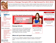 Tablet Screenshot of massageschoolsdirectory.com